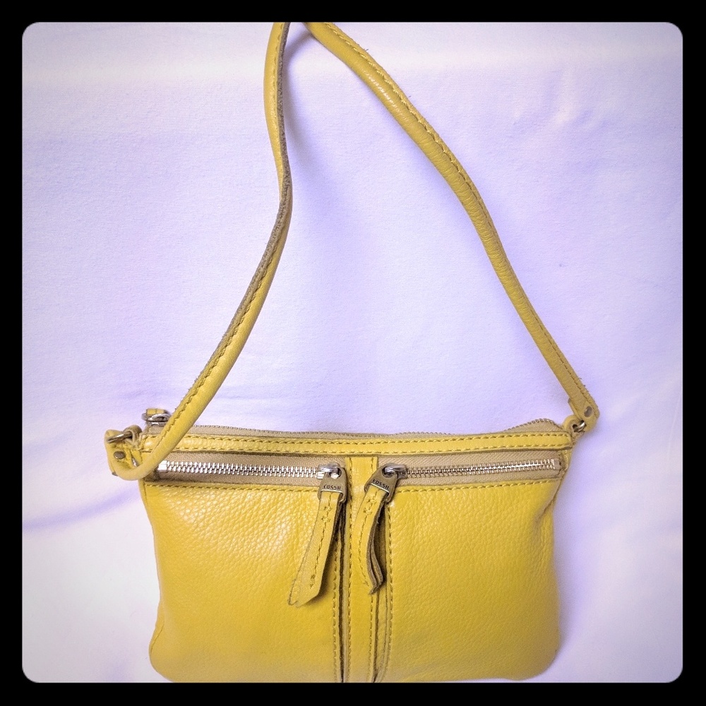 Small leather shoulder bag